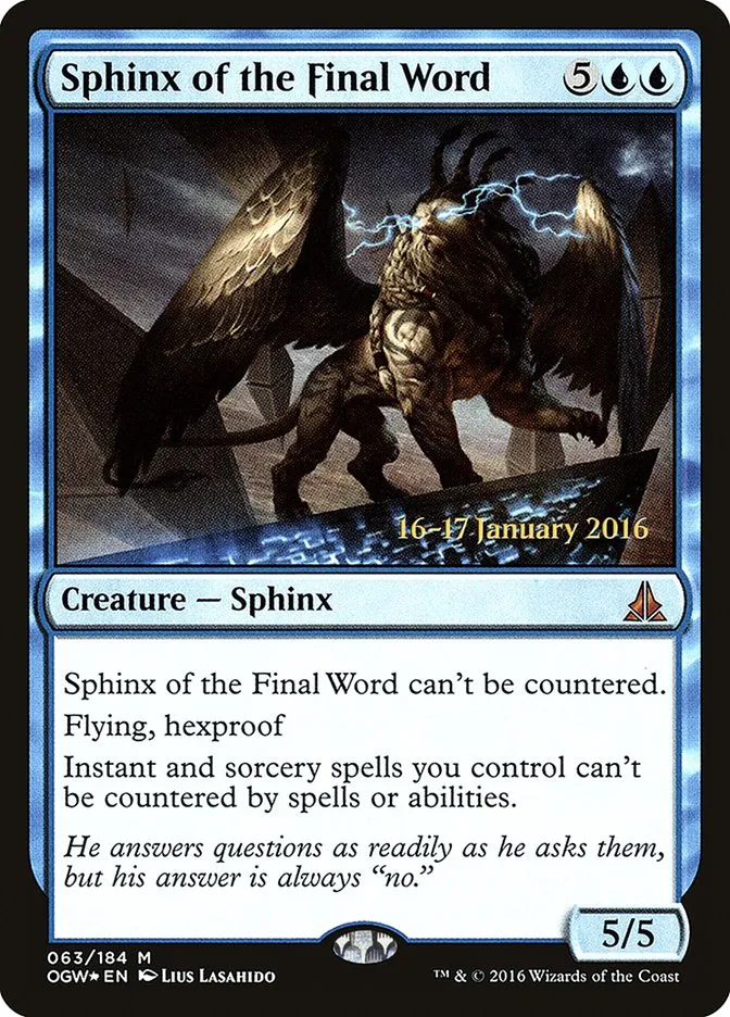 Sphinx of the Final Word Front Face
