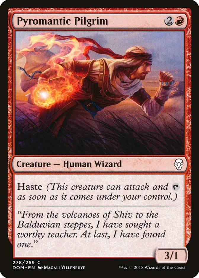 Pyromantic Pilgrim Front Face