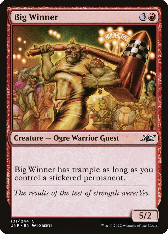 Big Winner Front Face