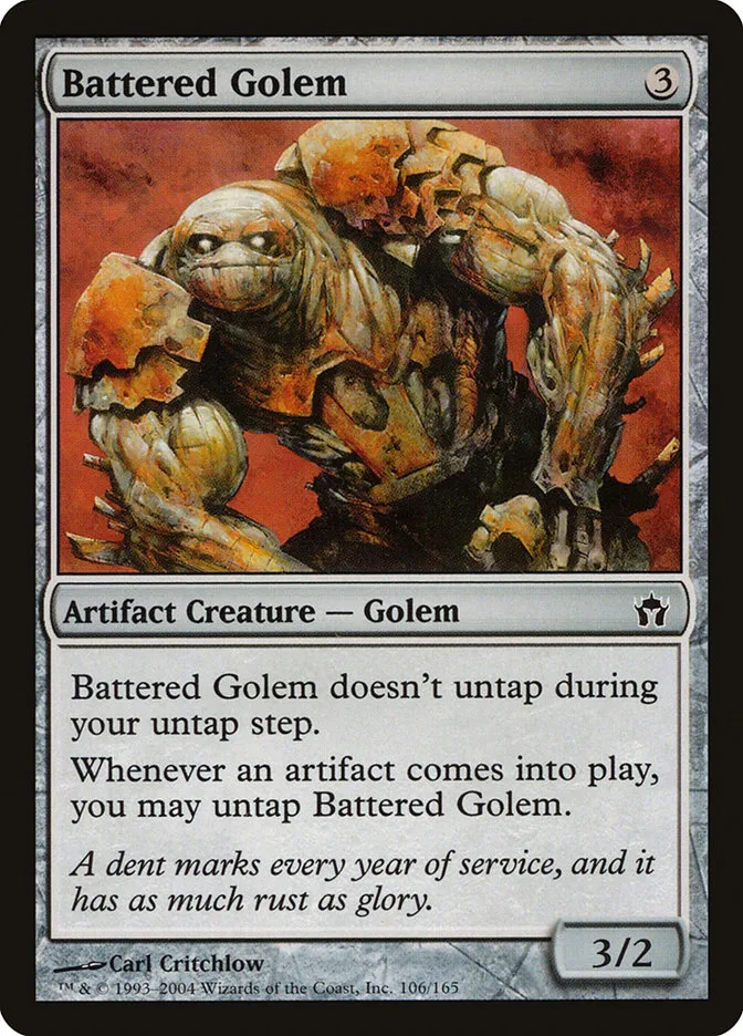Battered Golem Front Face