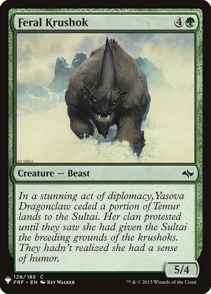 Feral Krushok Front Face