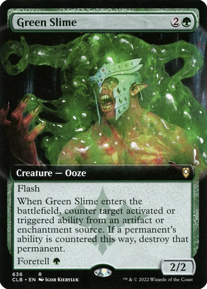Green Slime Front Face