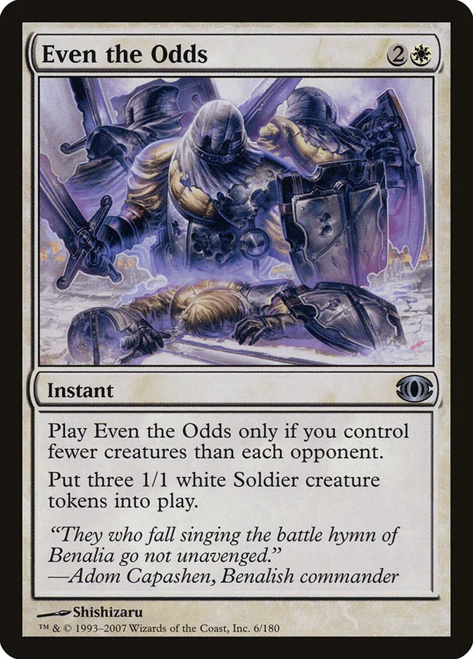 Even the Odds Front Face