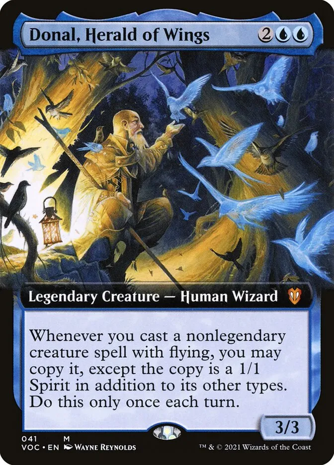 Donal, Herald of Wings Front Face