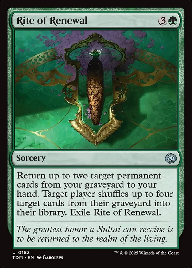 Rite of Renewal Front Face