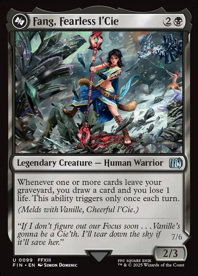 Fang, Fearless l'Cie Front Face