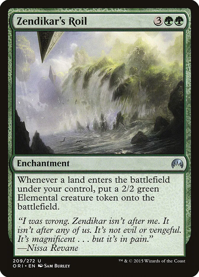 Zendikar's Roil Front Face