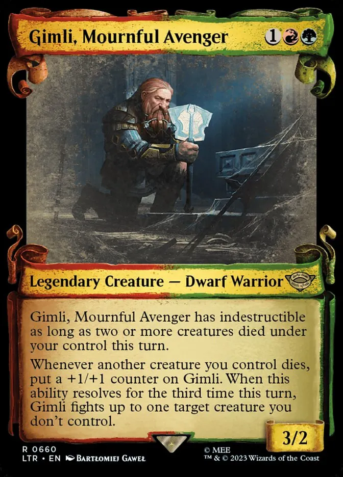 Gimli, Mournful Avenger Front Face