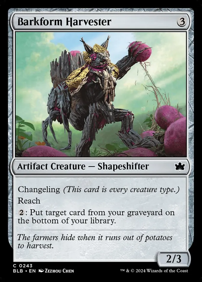 Barkform Harvester Front Face