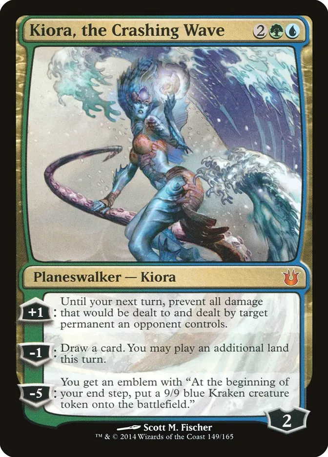 Kiora, the Crashing Wave Front Face