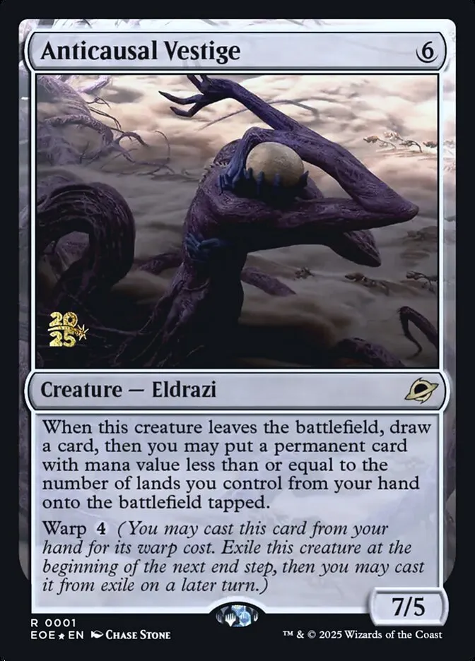 Anticausal Vestige