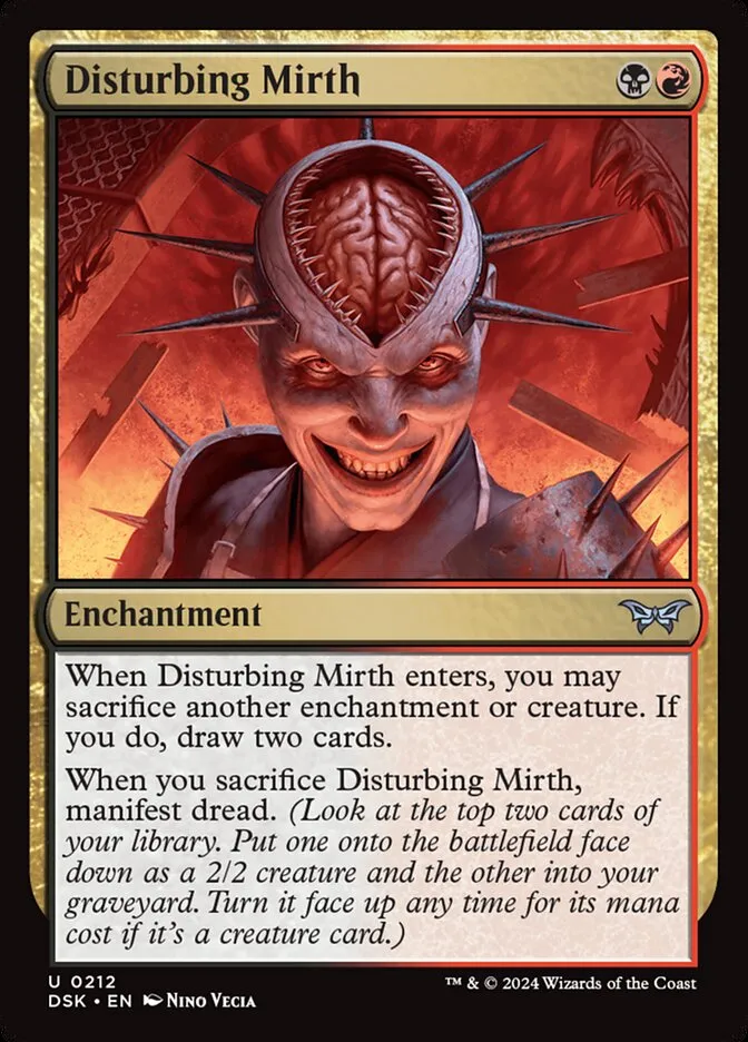 Disturbing Mirth Front Face