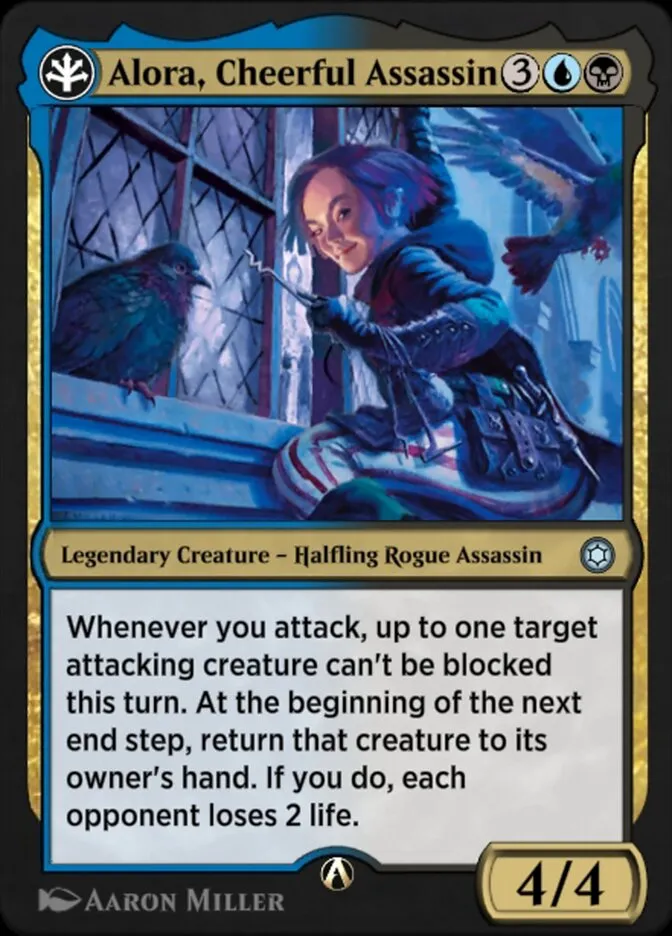 Alora, Cheerful Assassin Front Face