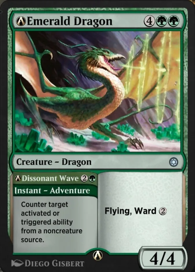 A-Emerald Dragon // A-Dissonant Wave Front Face