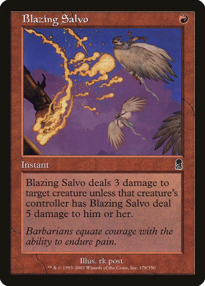 Blazing Salvo Front Face