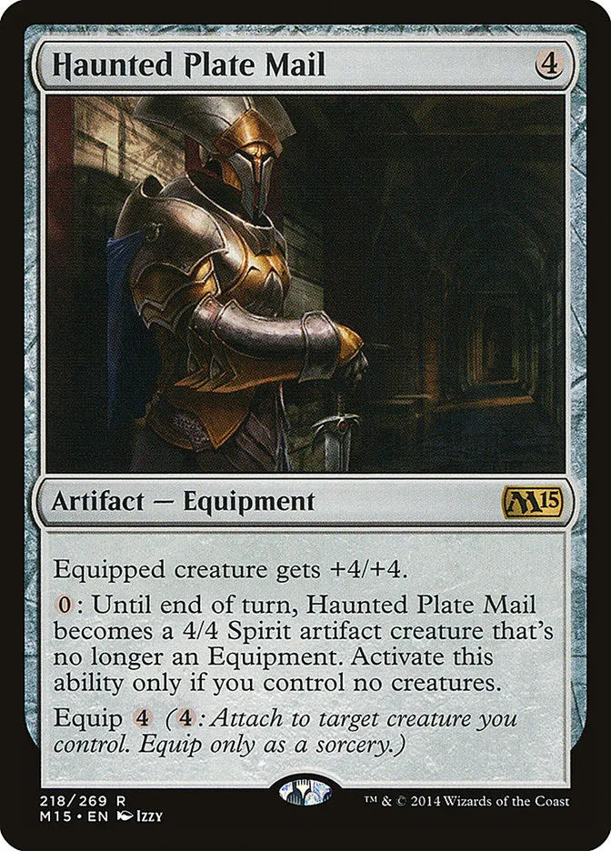 Haunted Plate Mail Front Face