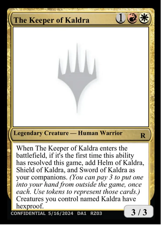 The Keeper of Kaldra Front Face