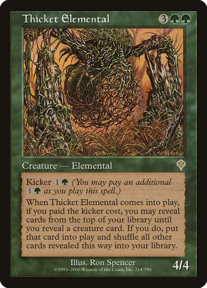 Thicket Elemental Front Face