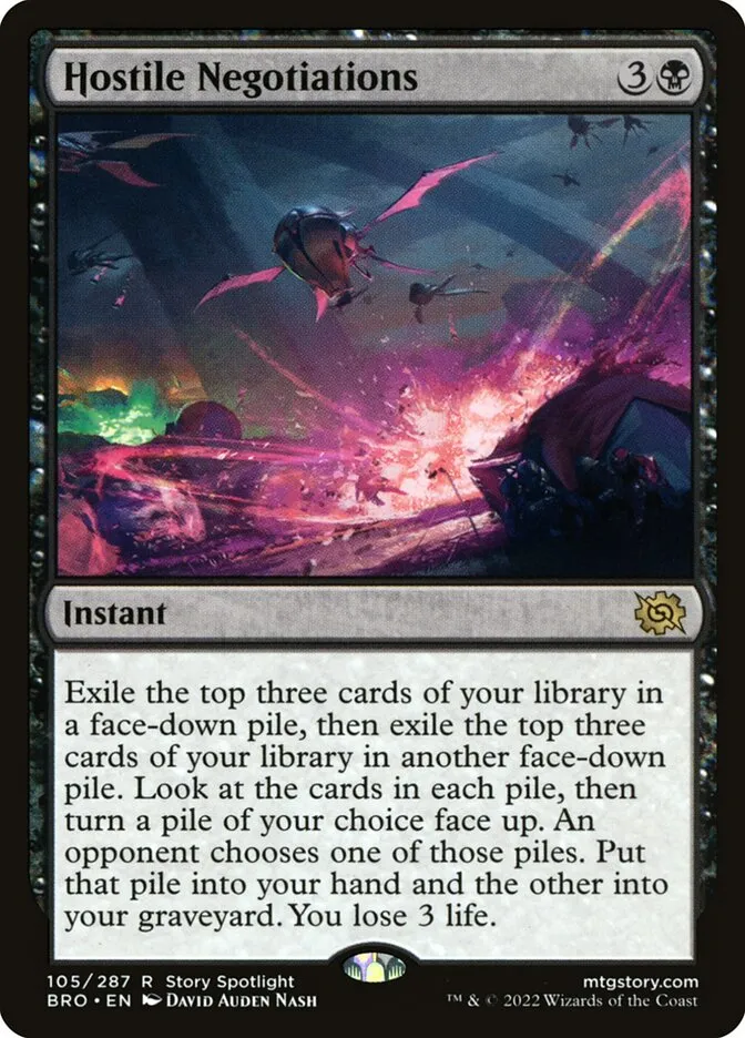 Hostile Negotiations Front Face