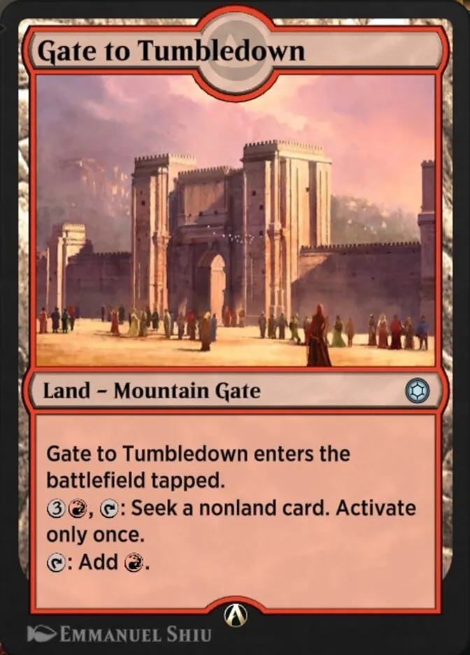 Gate to Tumbledown Front Face