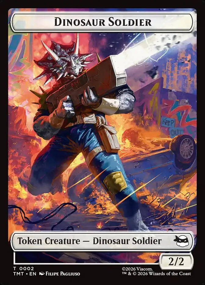 Dinosaur Soldier Front Face