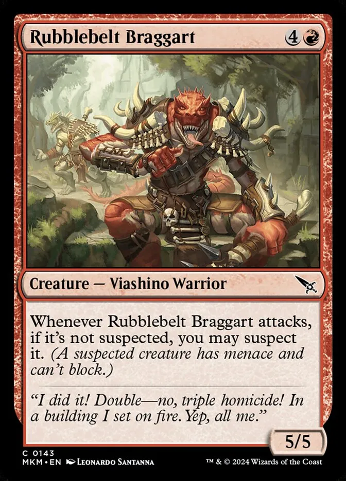 Rubblebelt Braggart Front Face