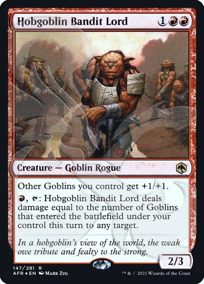Hobgoblin Bandit Lord Front Face