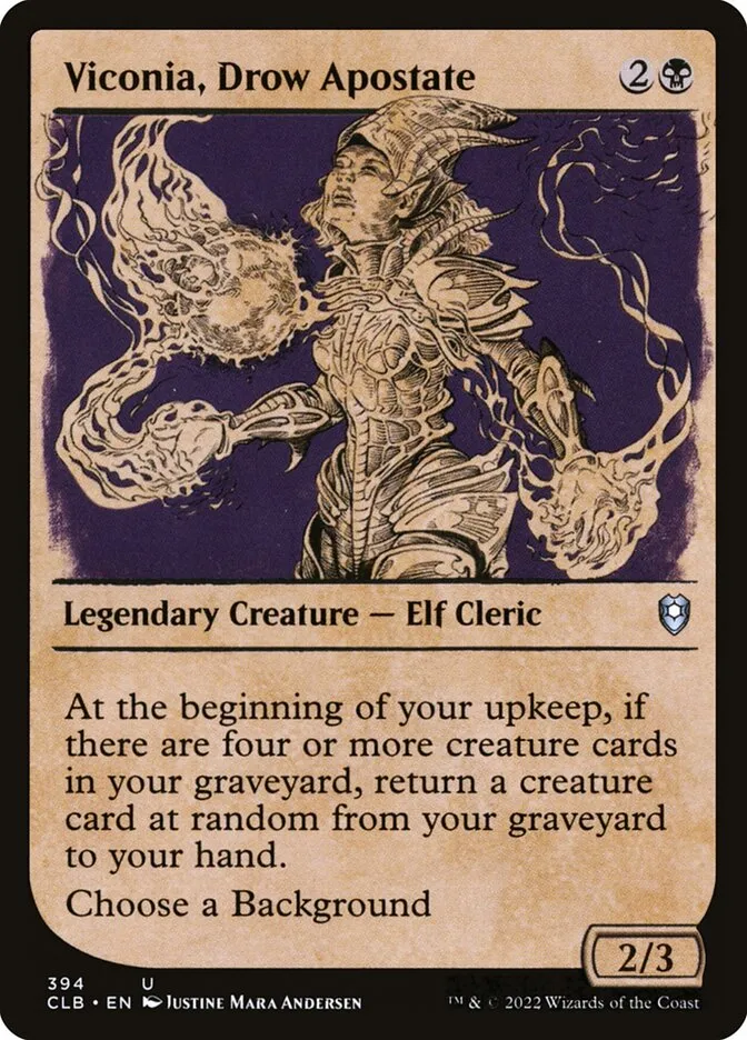 Viconia, Drow Apostate Front Face