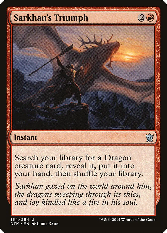 Sarkhan's Triumph Front Face