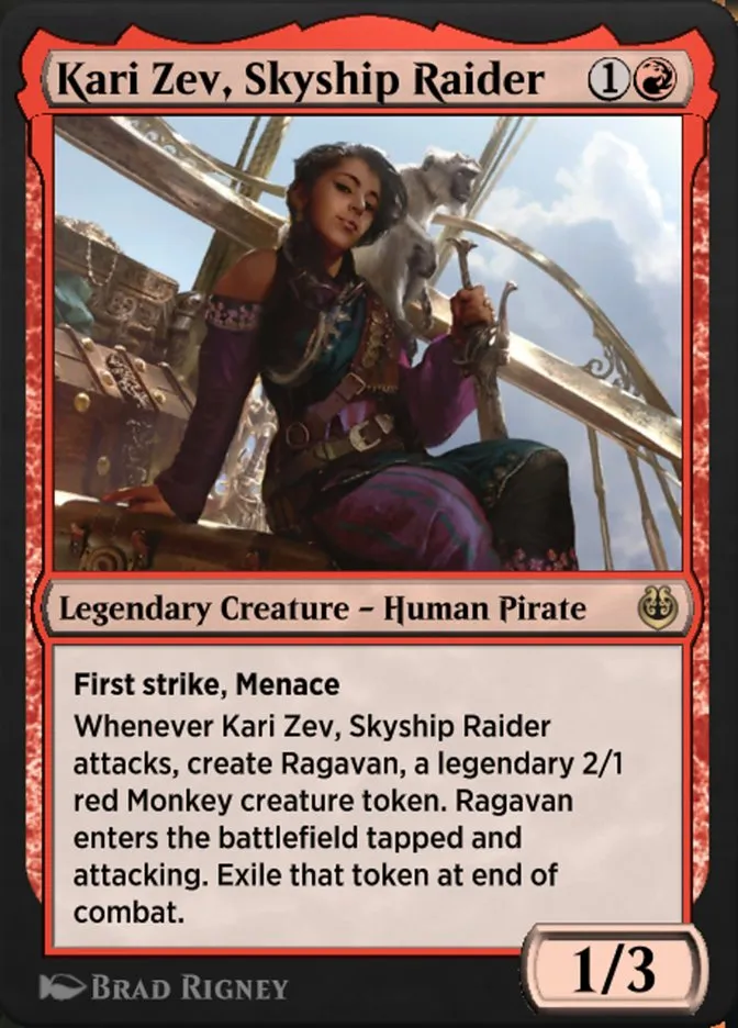 Kari Zev, Skyship Raider Front Face