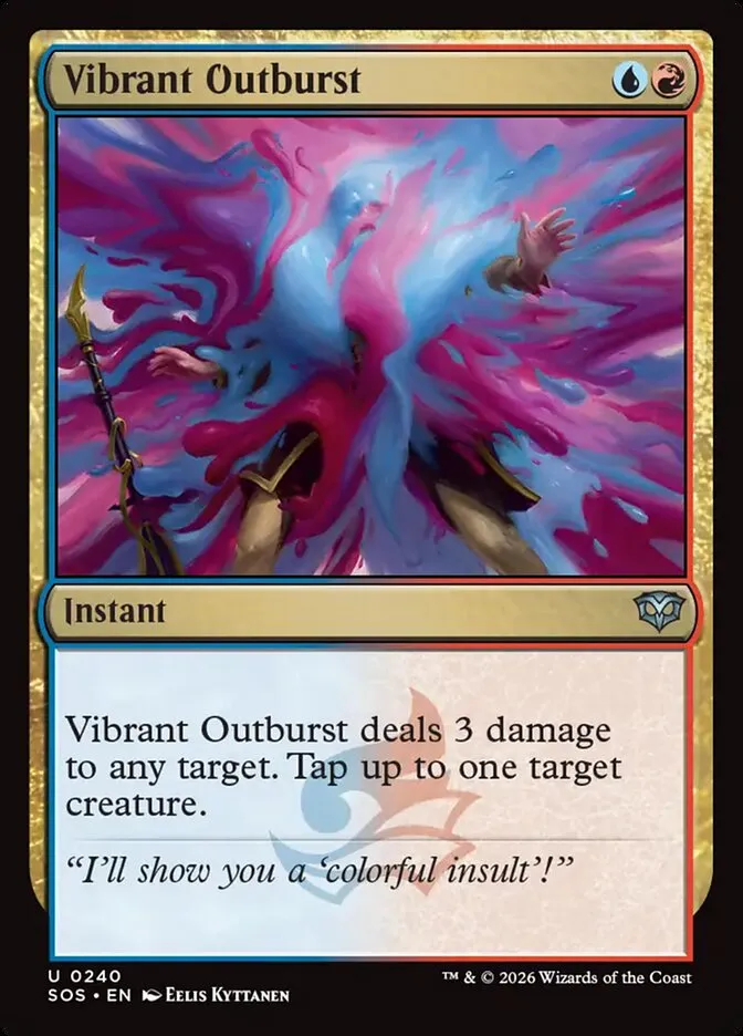 Vibrant Outburst Front Face