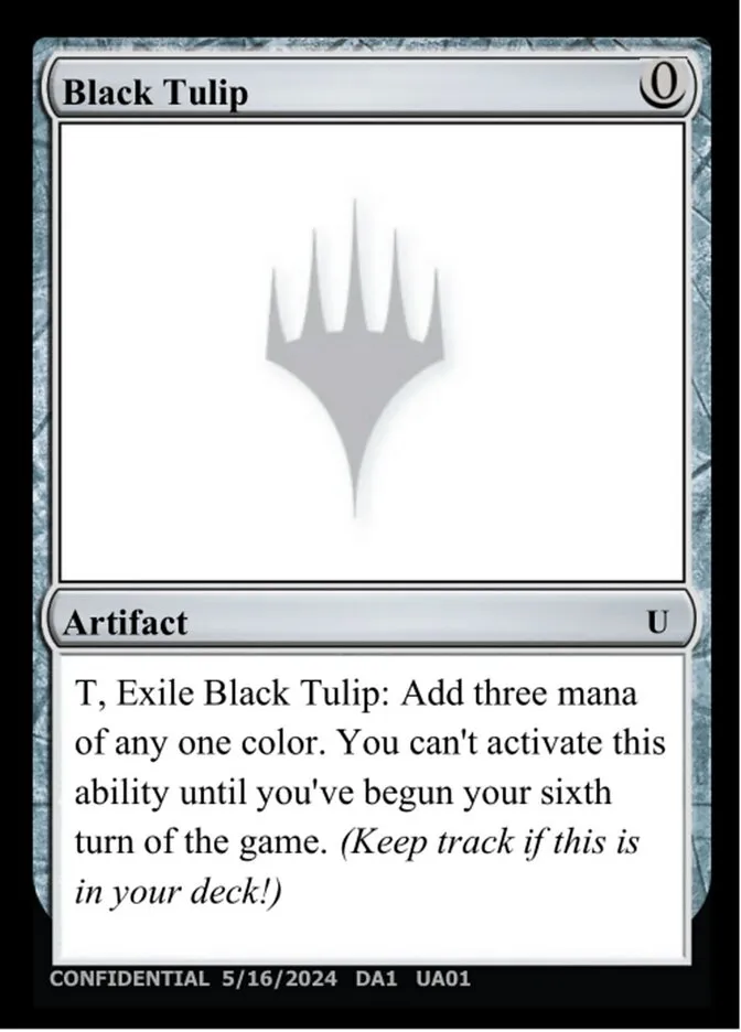 Black Tulip Front Face
