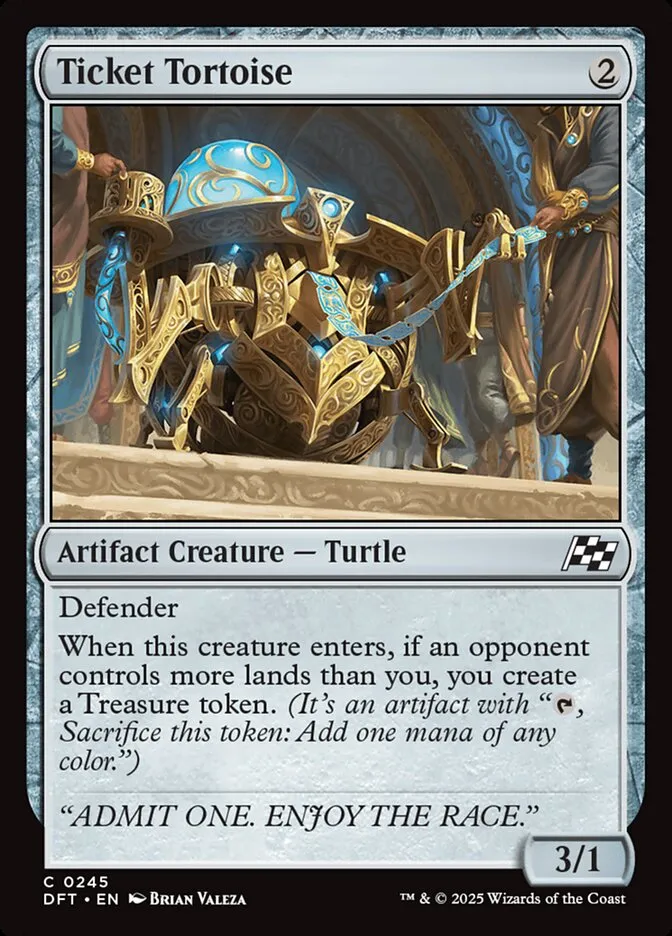 Ticket Tortoise Front Face