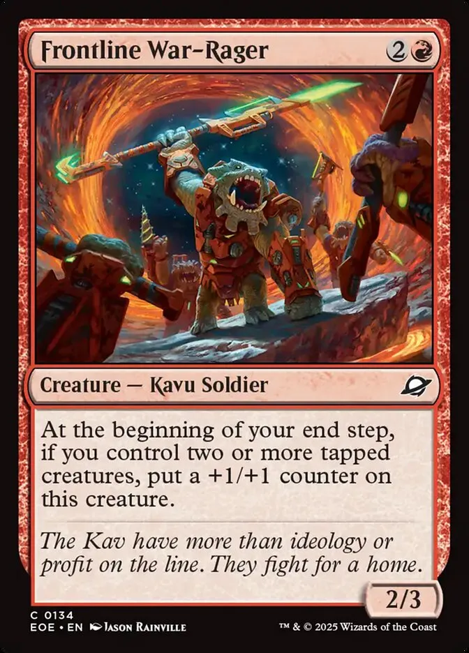 Frontline War-Rager Front Face