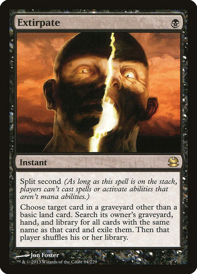 Extirpate Front Face