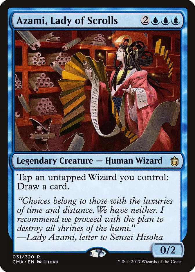 Azami, Lady of Scrolls Front Face