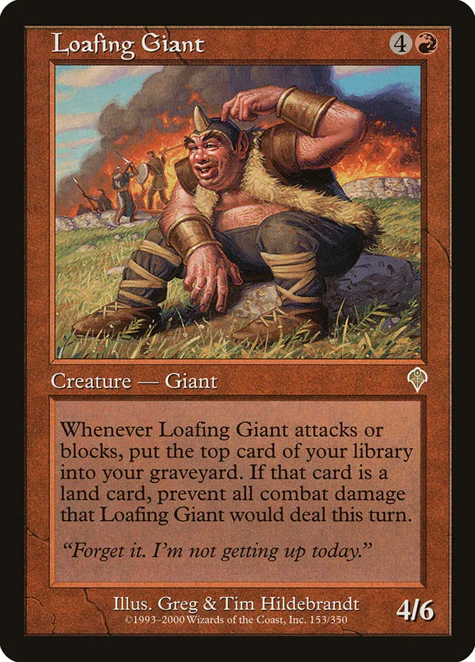 Loafing Giant Front Face