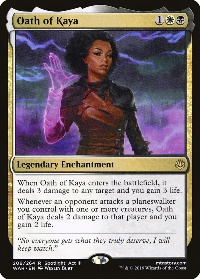 Oath of Kaya Front Face