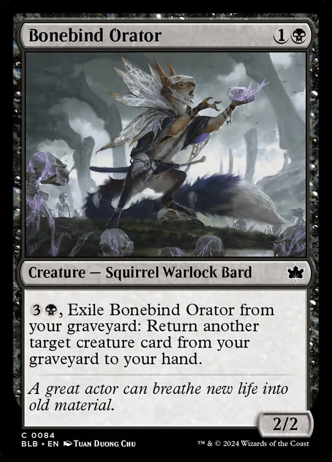 Bonebind Orator Front Face