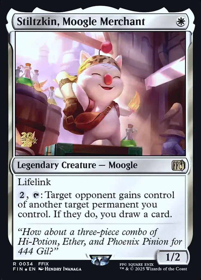 Stiltzkin, Moogle Merchant Front Face
