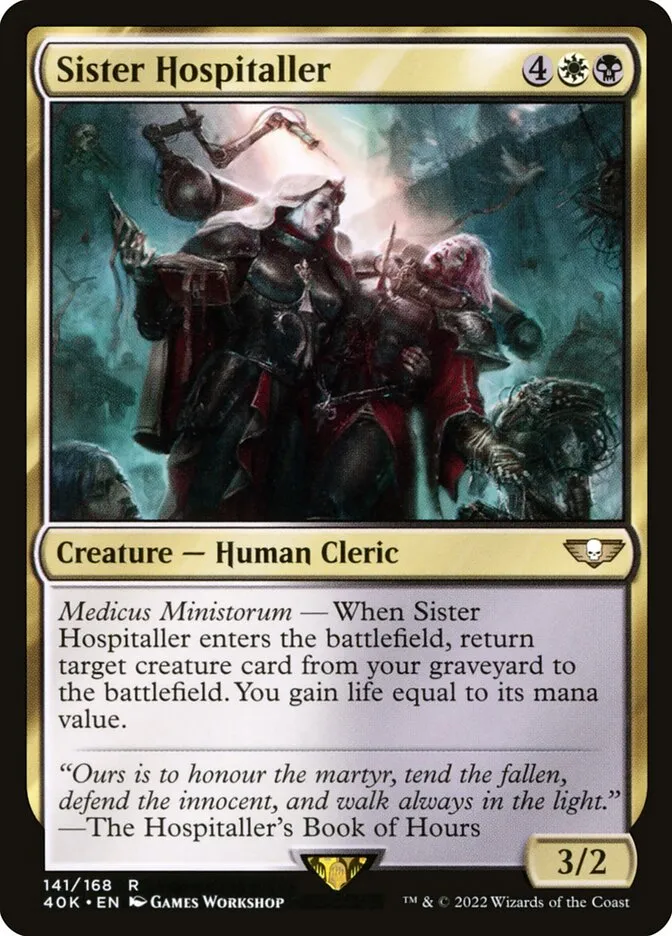 Sister Hospitaller Front Face