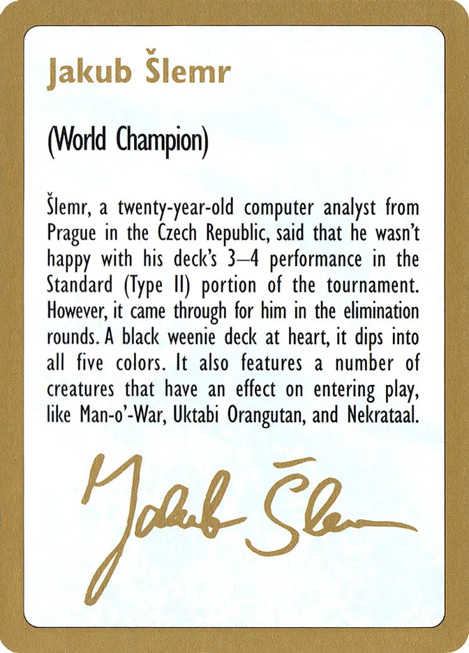 Jakub Šlemr Bio Front Face