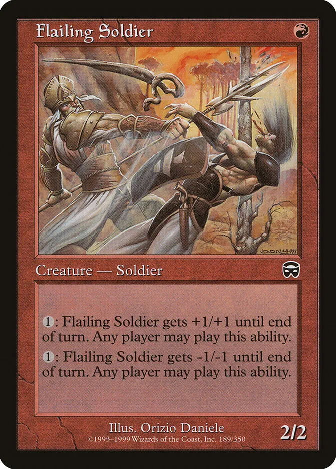 Flailing Soldier Front Face