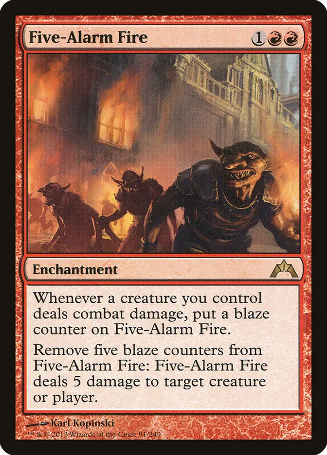 Five-Alarm Fire Front Face