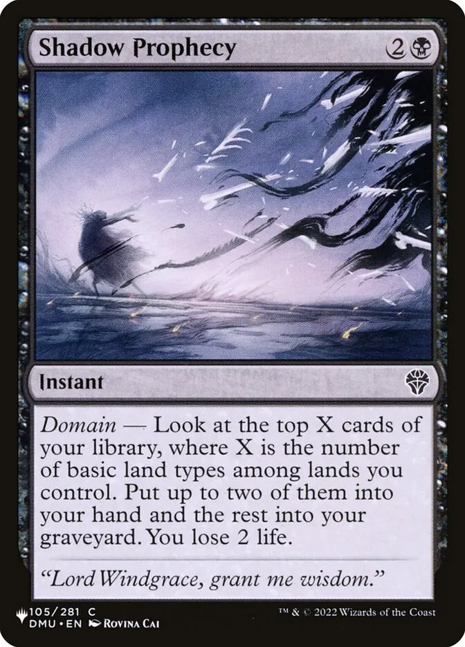 Shadow Prophecy Front Face