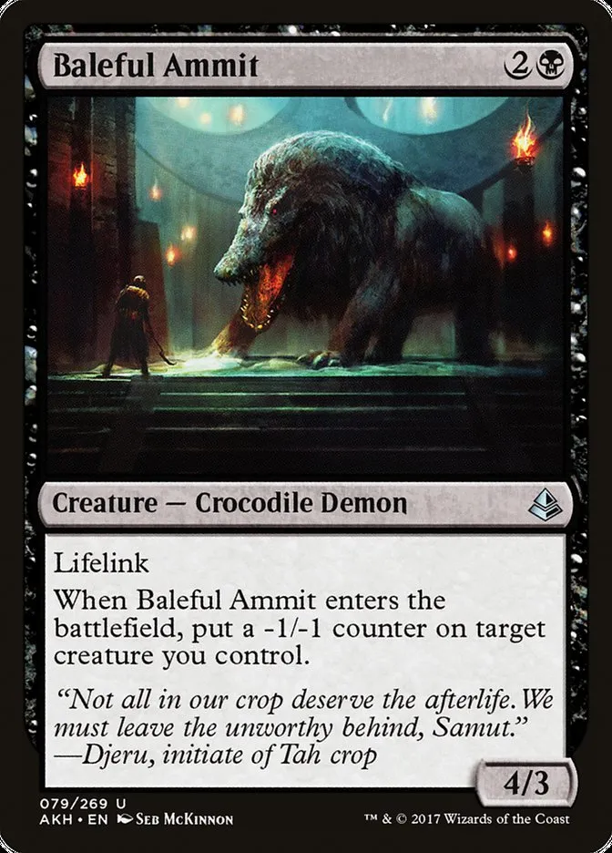 Baleful Ammit Front Face
