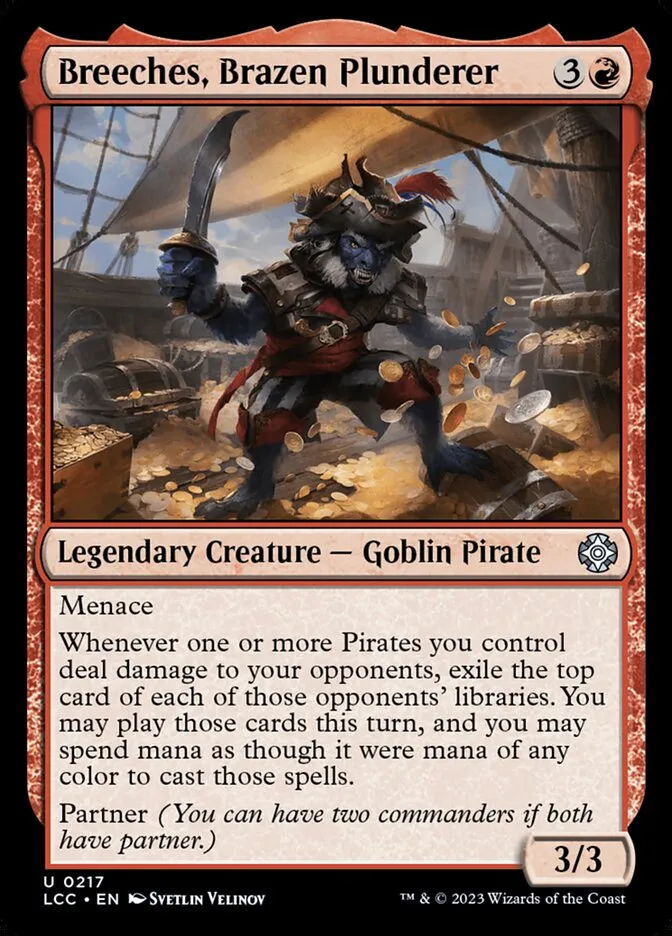 Breeches, Brazen Plunderer Front Face