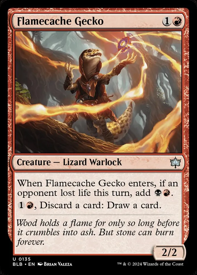 Flamecache Gecko Front Face