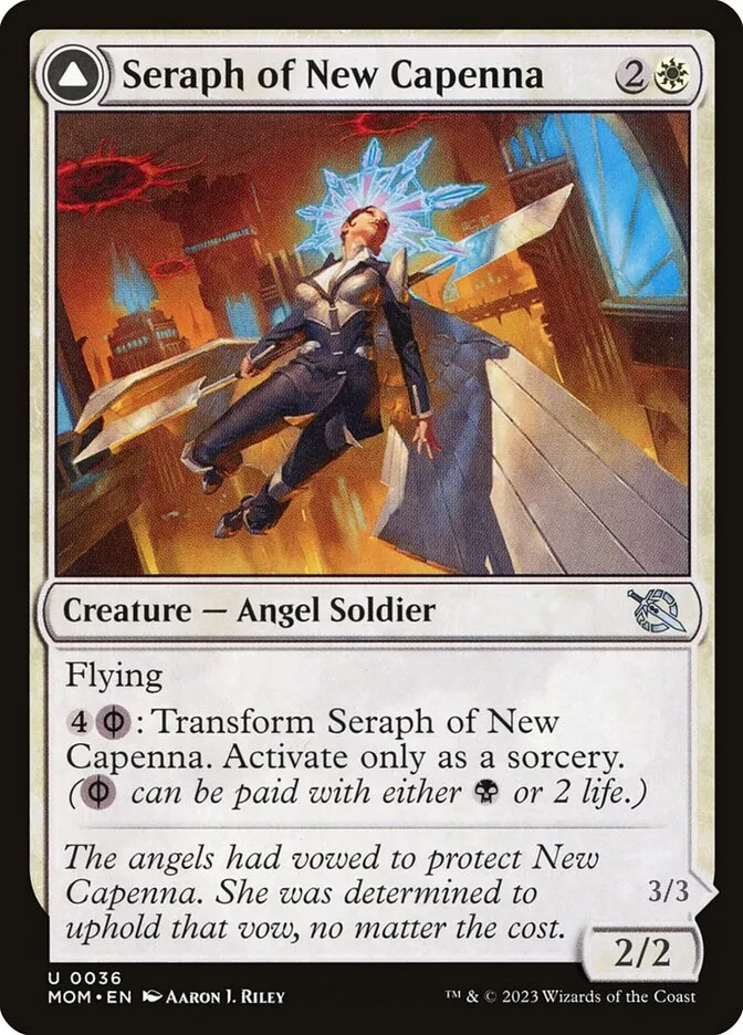 Seraph of New Capenna // Seraph of New Phyrexia Front Face