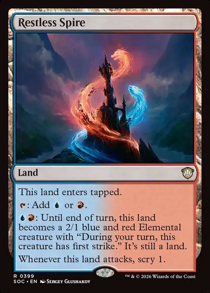 Restless Spire Front Face